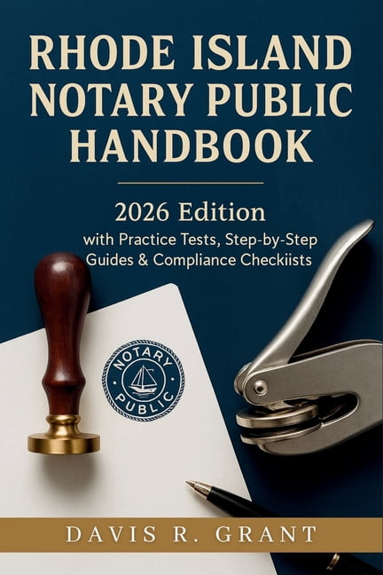 Rhode Island Notary Public Handbook: 2026 Edition with Practice Tests ...