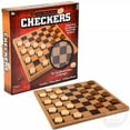 thumbnail image 1 of Classic Wooden Games 10" Checkers, 1 of 8