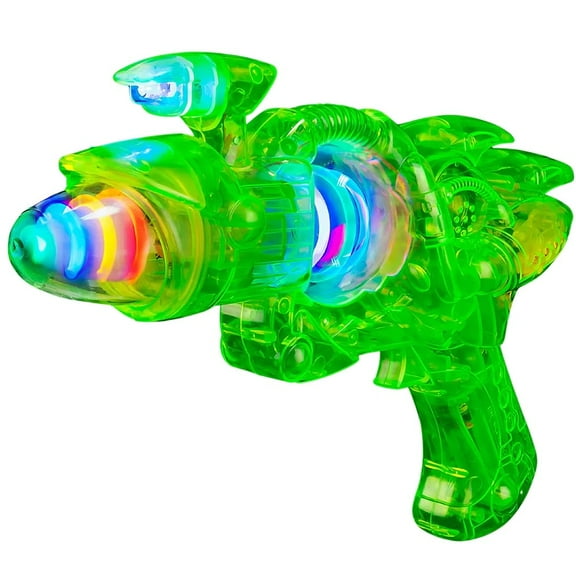 Rhode Island Novelty 11" Super Spinner UV Glow Space Gun, One per Order