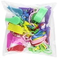 thumbnail image 1 of Rhode Island Novelty 12 Neon Plastic Whistle Necklaces on Nylon Braided Cord, 1 of 2