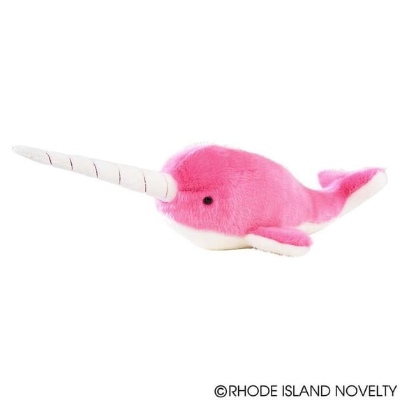 Rhode Island Novelty 16" Heirloom Neon Narwhal Stuffed Animal