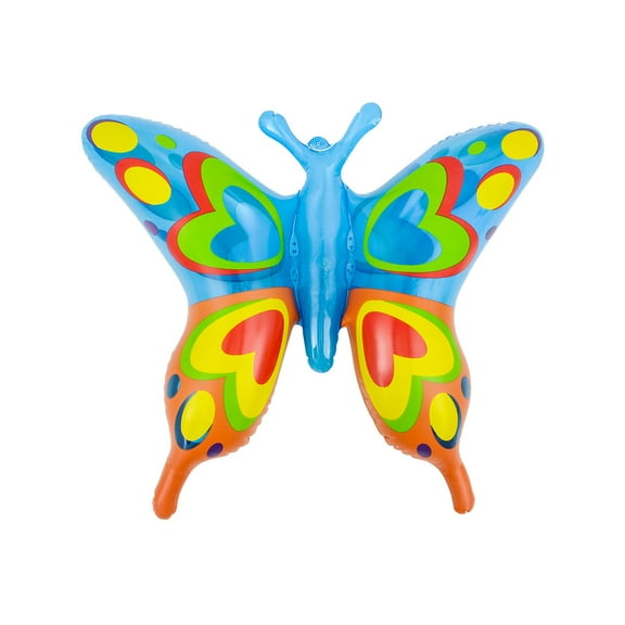 Rhode Island Novelty 18" Giant Blue Orange Inflatable Transparent Butterfly Insect Bug Decoration