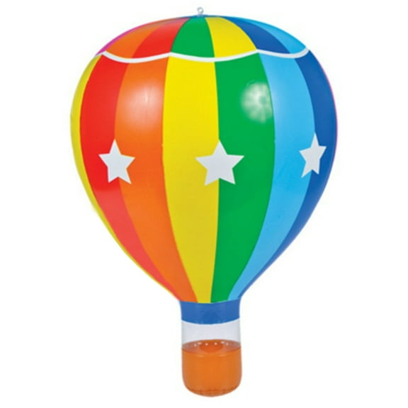 22" Striped Inflatable Hot Air Balloon Toy Decoration