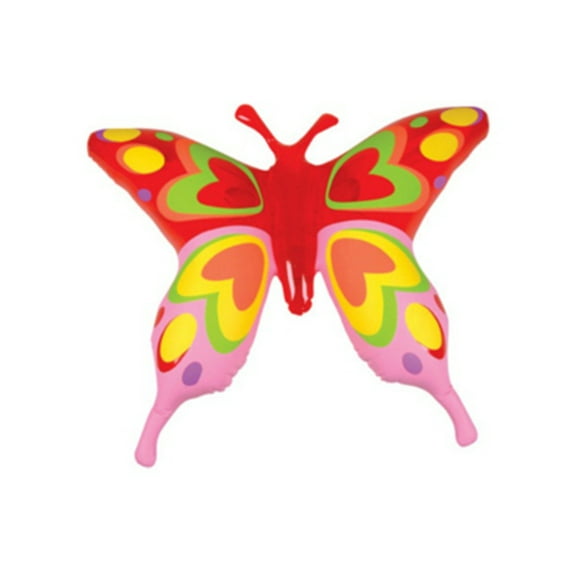 27" Giant Red Pink Inflatable Transparent Butterfly Insect Bug Decoration