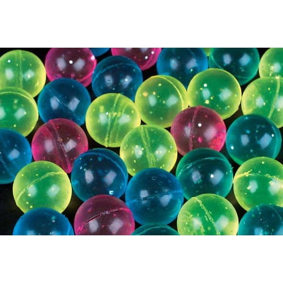 144 Piece 27 MM Glitter Bouncy Balls