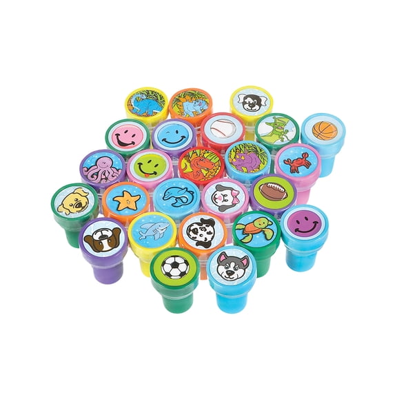 Set Of 50 Assorted Plastic Stamper Stamps Art Decoration Kit