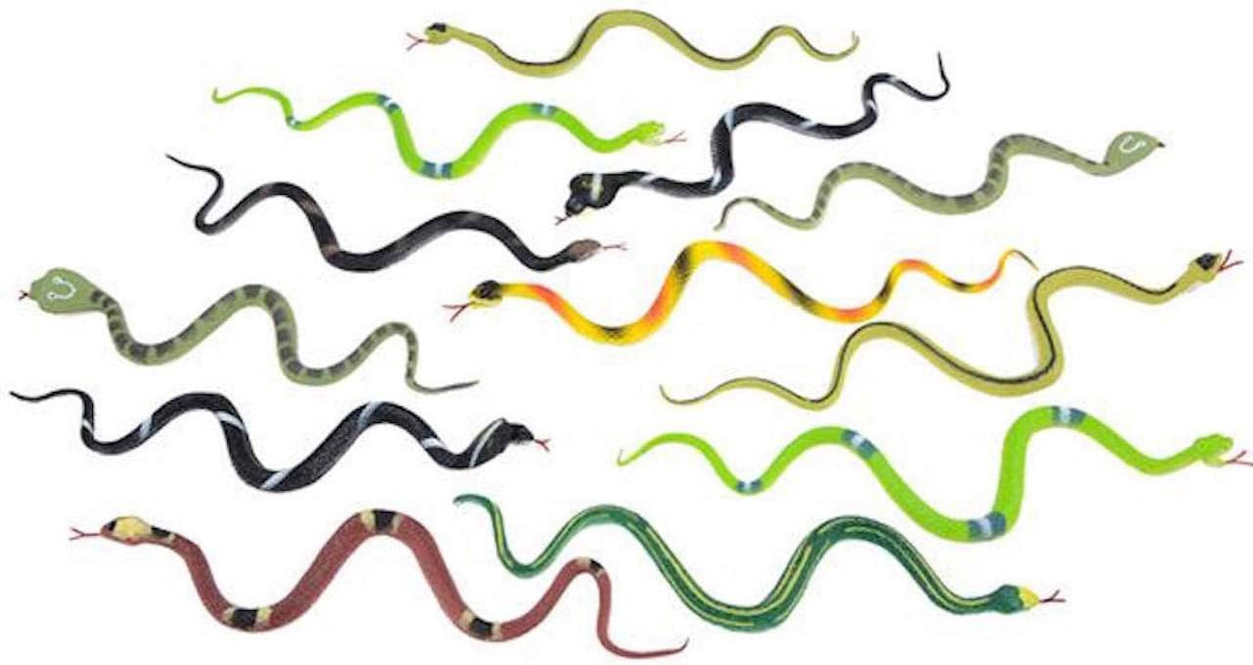 Rhode Island Novelty 6 Inch Rain Forest Snakes Set of 12