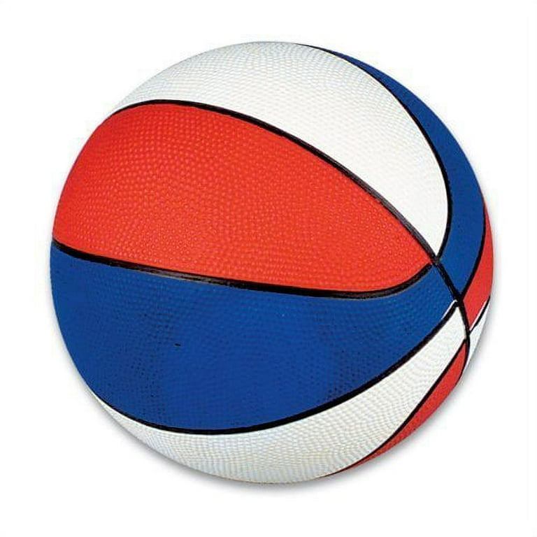 Rhode Island Novelty Mini pelotas de baloncesto de 7 pulgadas, color rojo,  blanco y azul, paquete de 5