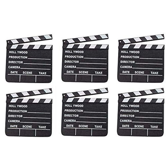 Rhode Island Novelty 7 Inch x 8 Inch Hollywood Movie Clapboard, Six Per Order