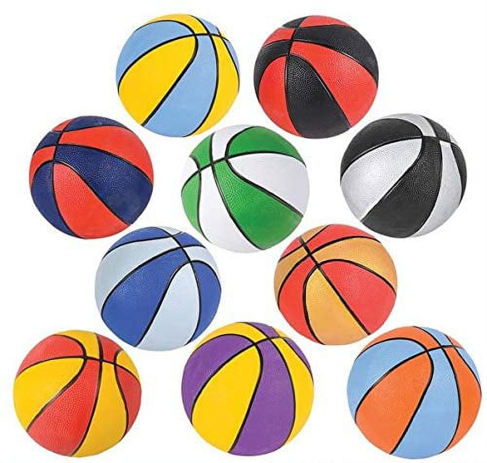 Rhode Island Novelty Assorted 7 Inch Mini Basketballs Set of 6 Colors