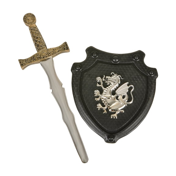 Rhode Island Novelty Black Knight Sword Shield Halloween Costume Accessory