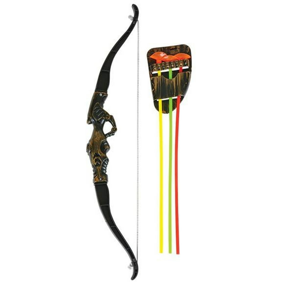 Bronze 15" Bow And Arrow Toy Weapon Set Costume Accessory