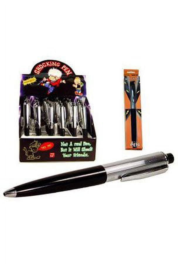 Black and Silver Electric Shocking Prank Pen