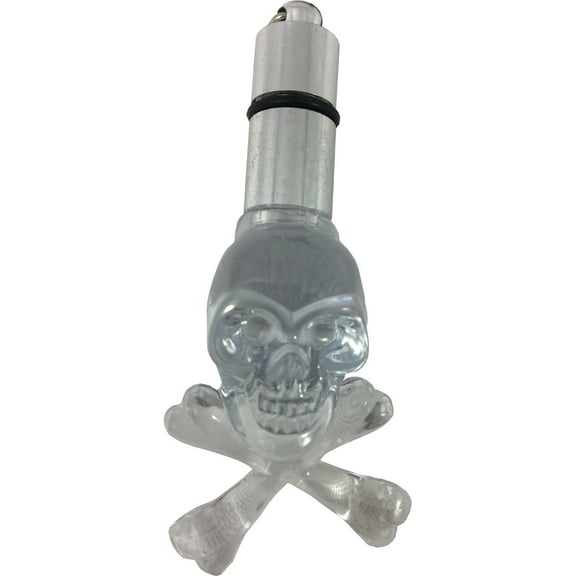 Flashing Red and Blue LED Pirate Skull Costume Necklace