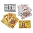 thumbnail image 1 of Rhode Island Novelty - Games & Toys - SET OF 2 FOIL $100 BILL PLAYING CARDS DECKS (Silver & Gold), 1 of 1