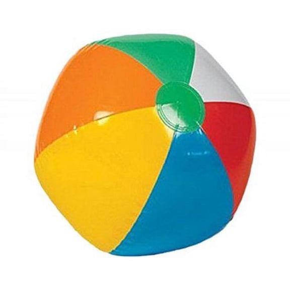 Rhode Island Novelty Inflatable 12 Inch Multicolored Beach Balls, Set of 12