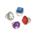 thumbnail image 1 of Lot Of 12 Jumbo Adult Vintage Hollywood Starlet Assorted Rhinestone Bling Rings, 1 of 2