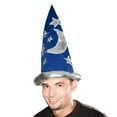thumbnail image 1 of Rhode Island Novelty Men's Halloween Wizard Hat, Blue, 1 of 2
