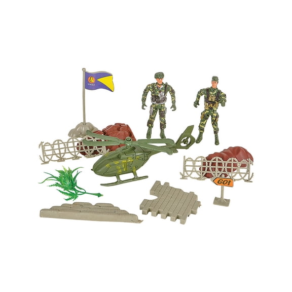 Miniature Toy Military Swat Soldier Play Set Mix Costume Accessory