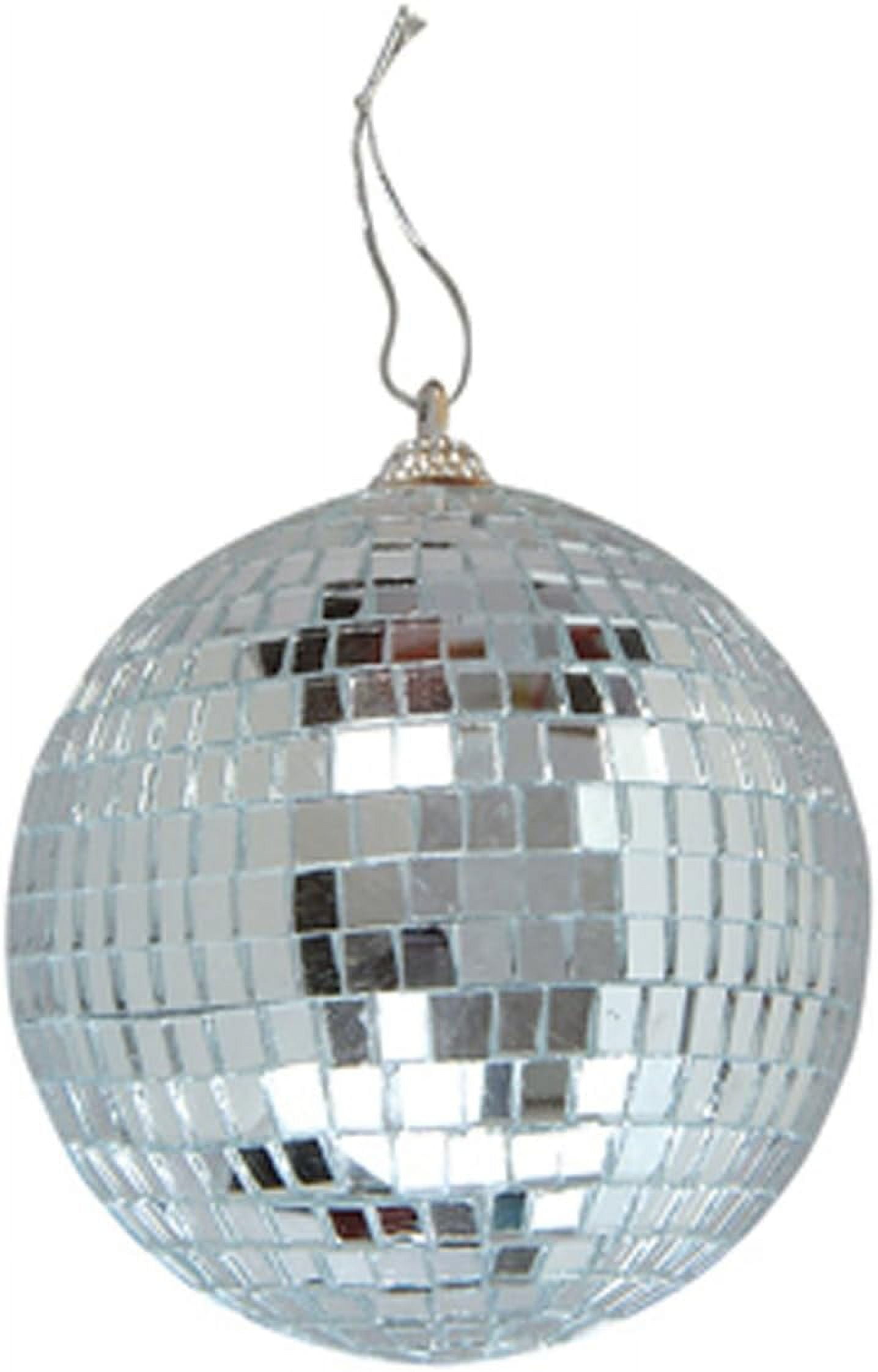 Rhode Island Novelty Mirror Ball, 4-Inch Metal Disco Ball, Silver, 0.01 lb