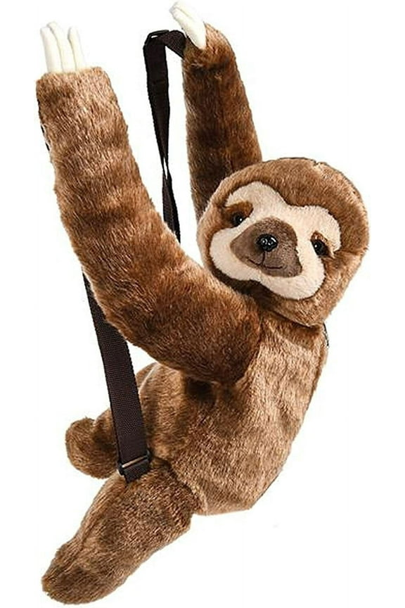 Rhode Island Novelty Plush Animal Travel and Adventure Backpack Bag - Sloth