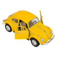 thumbnail image 1 of Rhode Island Novelty - Pull Back Die-Cast Metal Vehicle - 1967 VOLKSWAGEN BEETLE (Yellow)(5 inch), 1 of 1