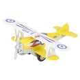 thumbnail image 1 of Rhode Island Novelty - Pull Back Die-Cast Metal Vehicle - CLASSIC BIPLANE (Yellow)(5 inch), 1 of 1