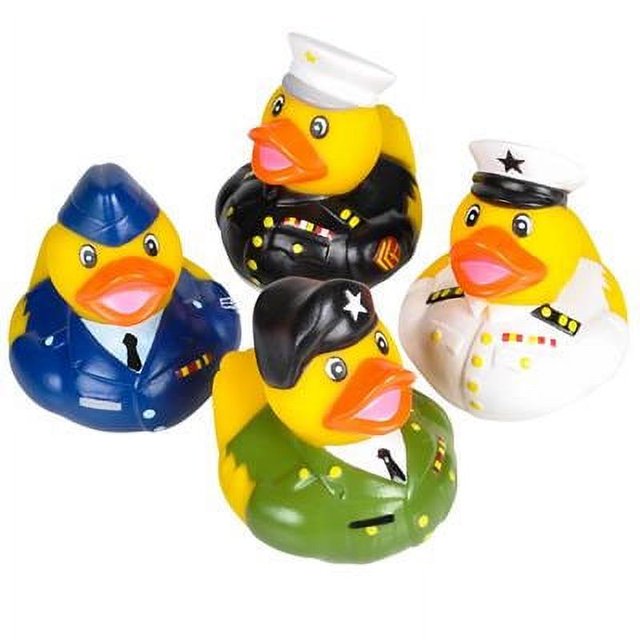 Rhode Island Novelty Rubber Ducks ARMED FORCES DUCKIES (Set of 4