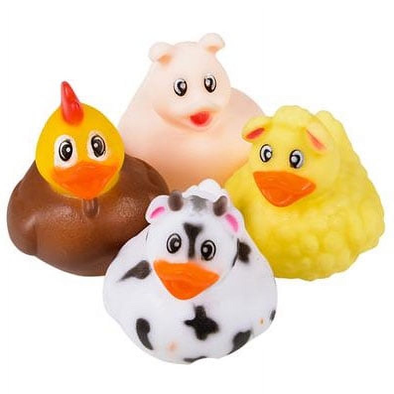 Rhode Island Novelty Rubber Ducks BARNYARD DUCKIES (Set of 4 Styles