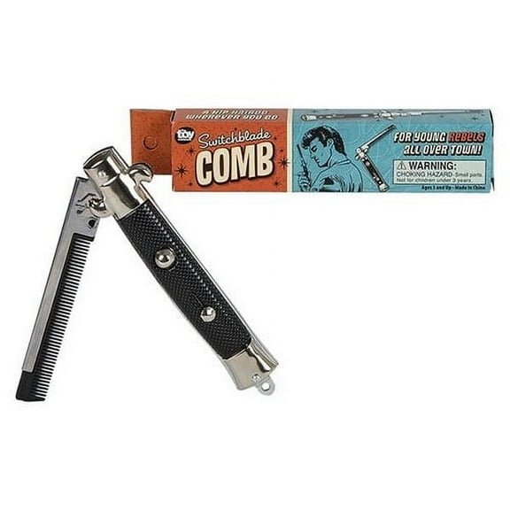 Rhode Island Novelty - SWITCH BLADE COMB (Stainless Steel)(9 inch)