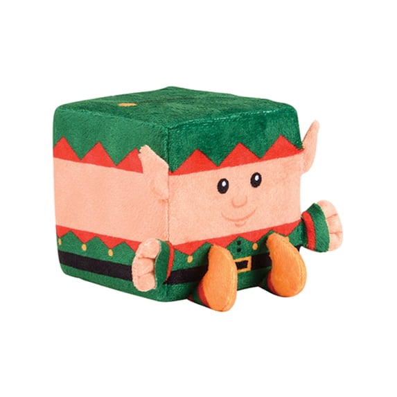 Santa Elf Christmas Winter Season Cube Figure QUBZ Decoration 8"x8"