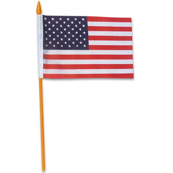 Rhode Island Novelty Set of 12 4" x 6" US USA American Desk Flag On 10" Plastic Dowel Decoration