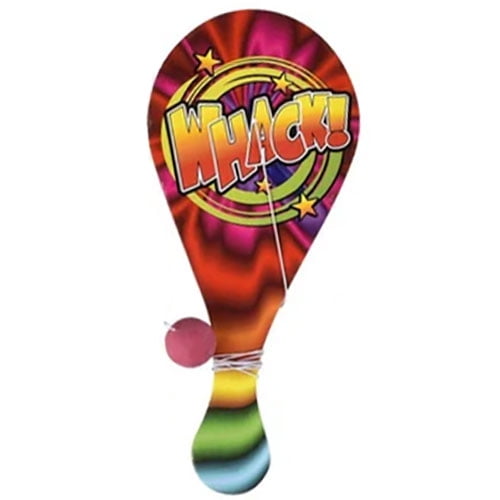 Rhode Island Novelty Toys - Fun Sayings Paddle Ball Set - WHACK! [10 inch]