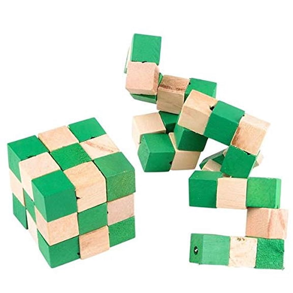 Rhode Island Novelty Wood Magic Cube Puzzle- 2 inches