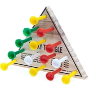 Rhode Island Novelty Wooden Triangle Peg Game 4.5 Inch