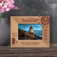 thumbnail image 1 of Rhode Island Personalized Wooden Frame-5" x 3 1/2" Brown Horizontal, 1 of 1