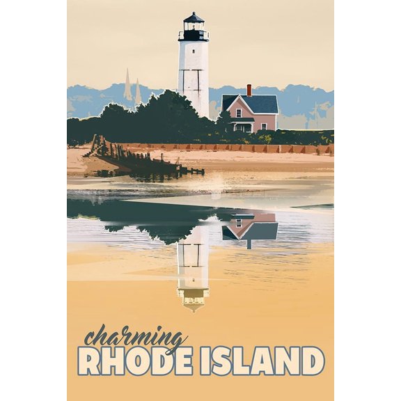 Rhode Island Poster Print - East Coast Licensing (24 x 36)