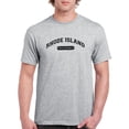 thumbnail image 1 of Rhode Island Providence Text Men T-Shirt, Male 3X-Large, 1 of 4