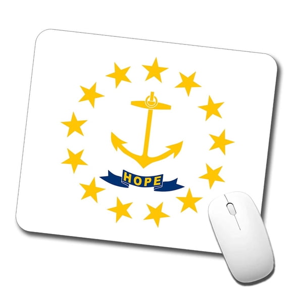 Rhode Island RI State Flag Mouse Pad Low Profile Gaming Mat