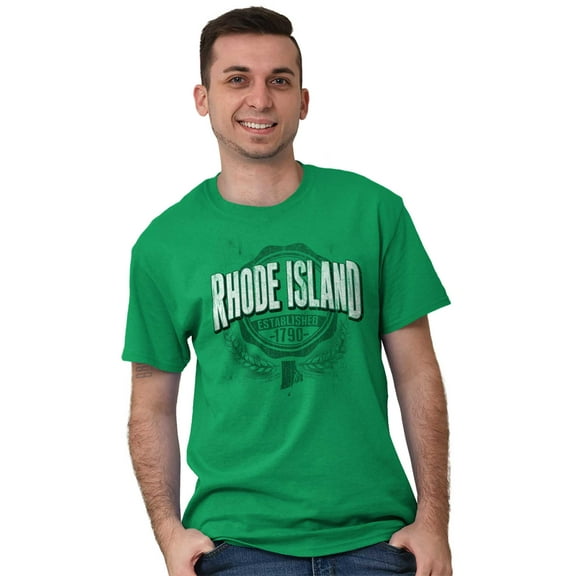 Rhode Island RI Student Campus Pride Plus Size Crewneck Graphic Tee Shirt Brisco Brands 3X