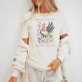 Rhode Island Red State Bird Graphic Tee Folk Art Botanical Design Size ...