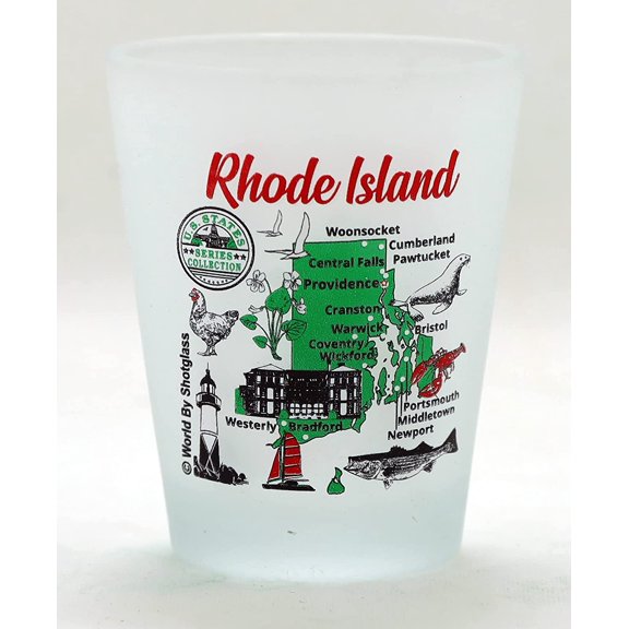 Rhode Island US States Series Collection Shot Glass