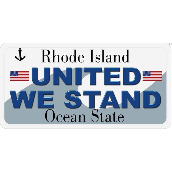 Rhode Island United We Stand Novelty Car Auto License Plate
