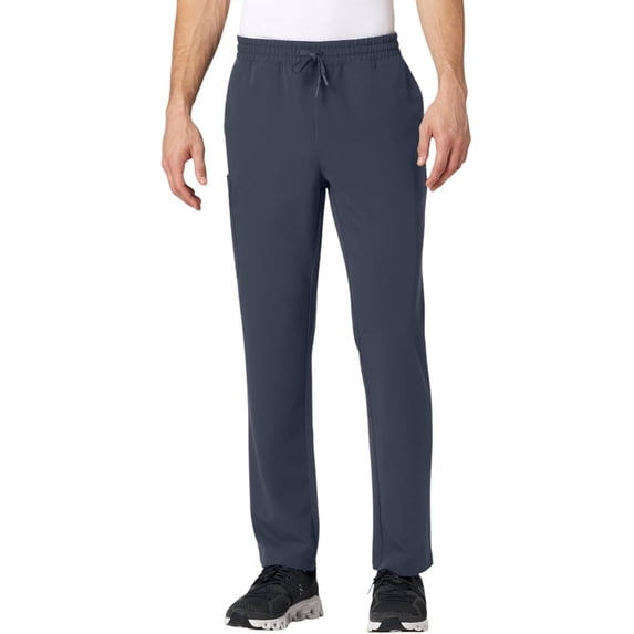 Jaanuu Rhodes Everyday Scrub Pant for Men — Straight-Leg Fit, 7 Pockets, Adjustable Waistband