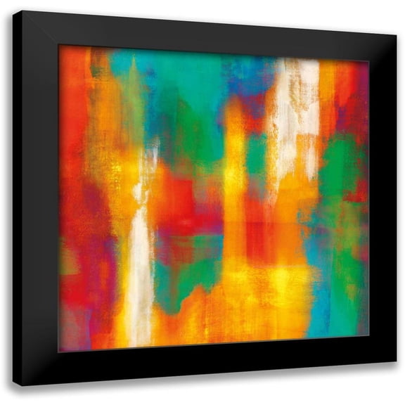 Rhodes, Natalie 12x12 Black Modern Framed Museum Art Print Titled - Lust For Life II