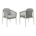 thumbnail image 1 of Rhodes Outdoor Patio Dining Chair in Aluminum Set of 2, 1 of 14