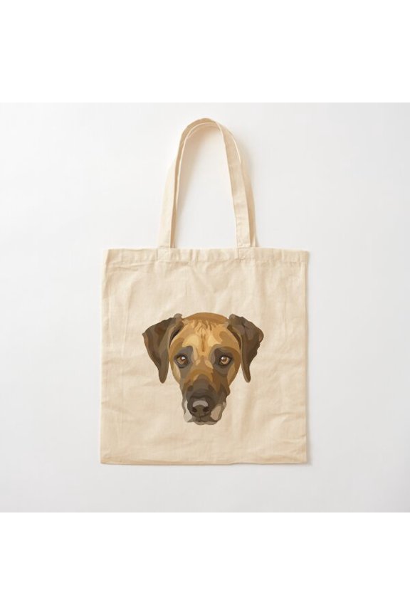 Rhodesian Ridge Back, Dog Face, Dog Canvas Tote Bag, Family Gift For Mother, Her