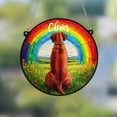 thumbnail image 1 of Rhodesian Ridgeback Acrylic Suncatcher Window Hanging Rainbow Bridge Memorial Personalized Dog Lover, 1 of 5