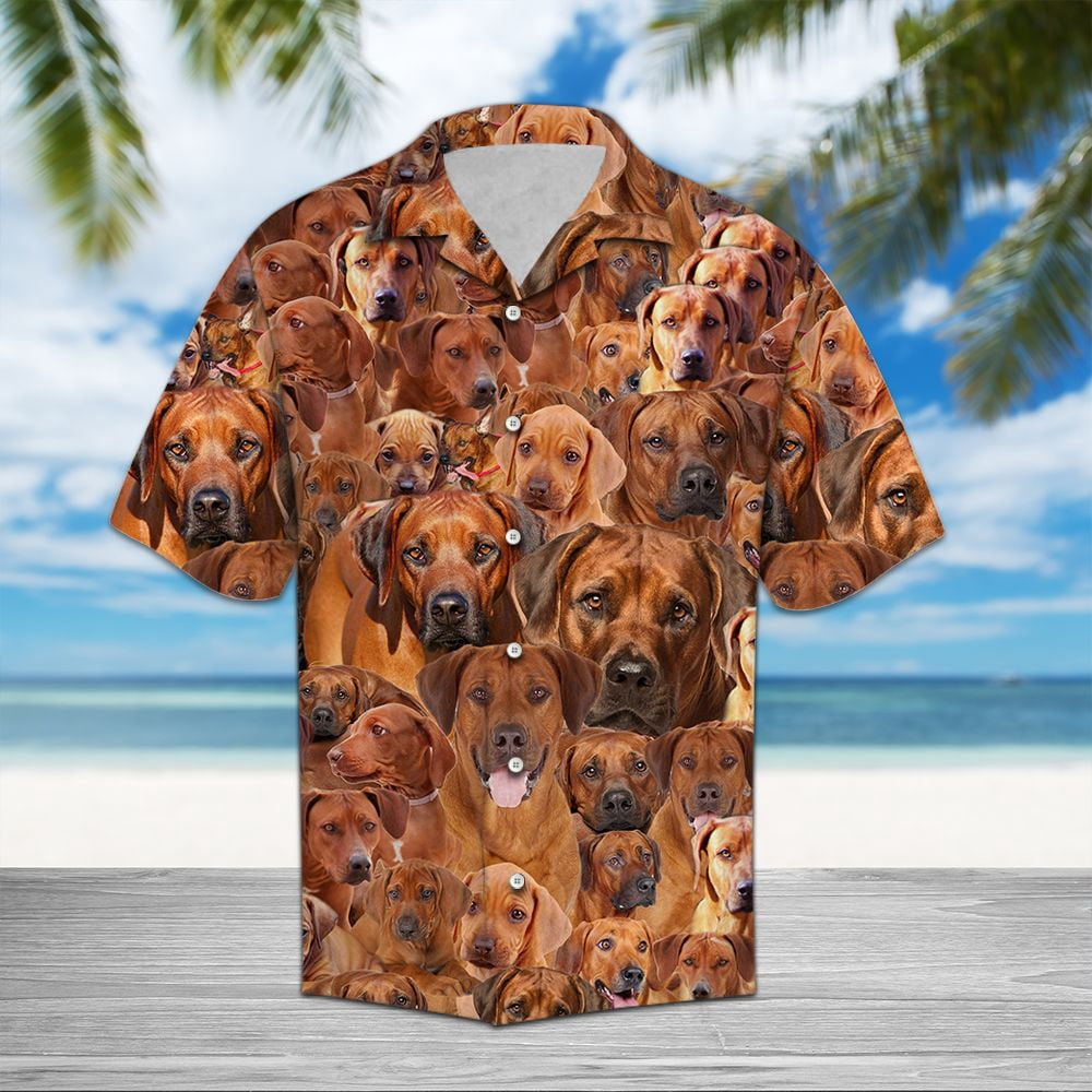 Polynesian Ridgeback Rhodesian Ridgeback Awesome Aloha Hawaiian Shirt - Walmart.com