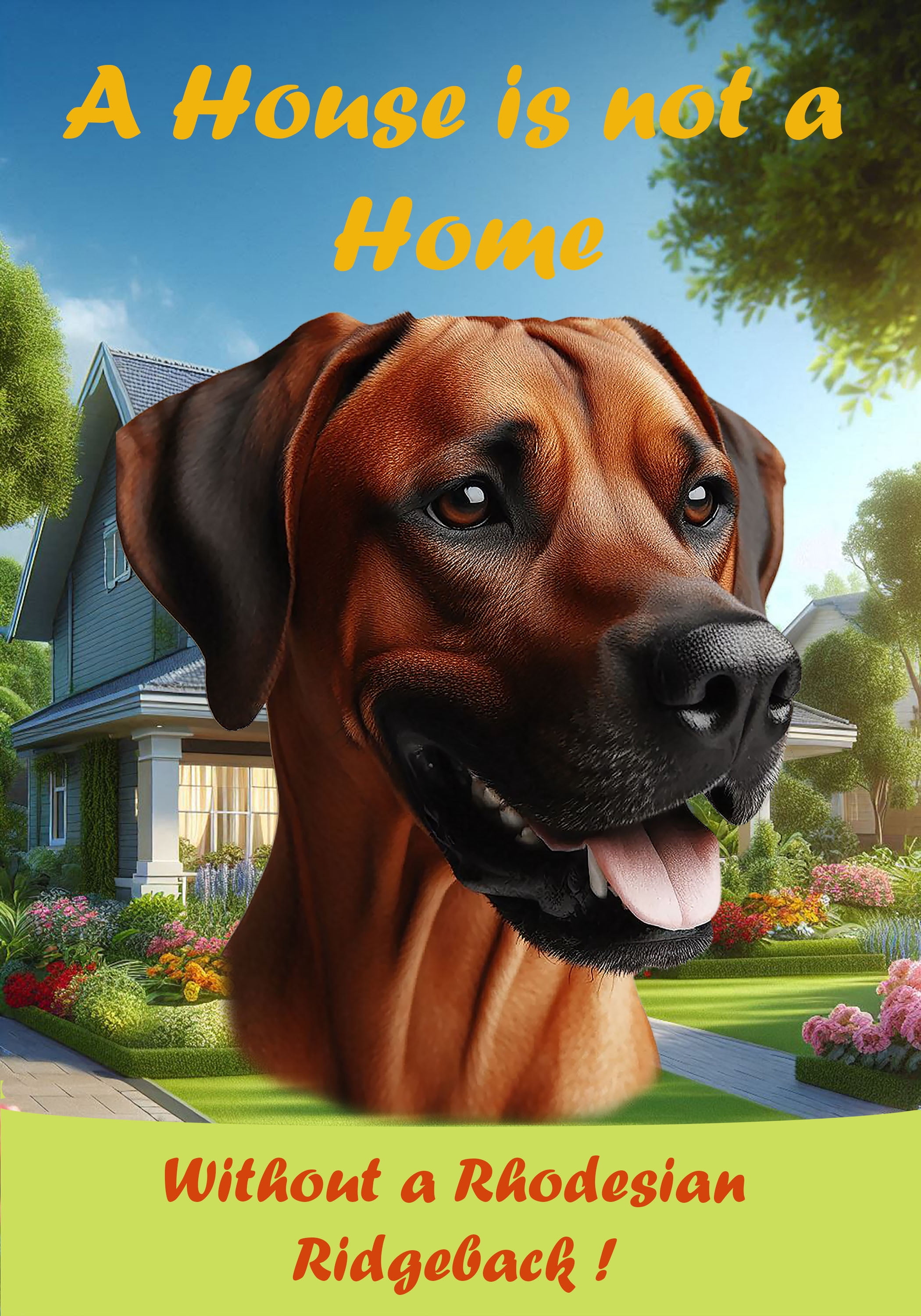 Rhodesian Ridgeback - Best of Breed A House is Not a Home Outdoor House ...